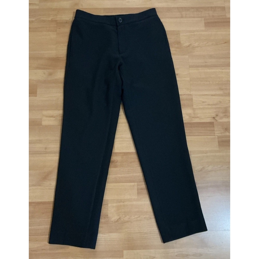 Sandro Paris Black Drawstring Pants Mens 42 Slim Tapered Jersey Stretch Trouser